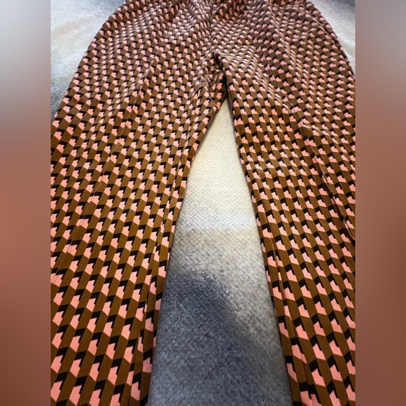 (B3) Maeve The Margot Brown Pink Anthropologie Free Kick-Flare Cropped Pants 1X - Picture 8 of 12